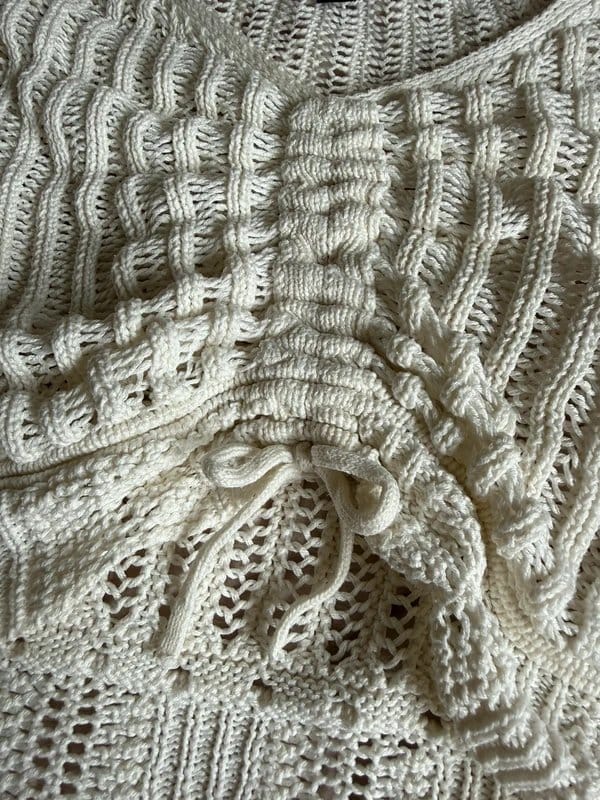 New Look Cream Crochet Bolero Cover-Up