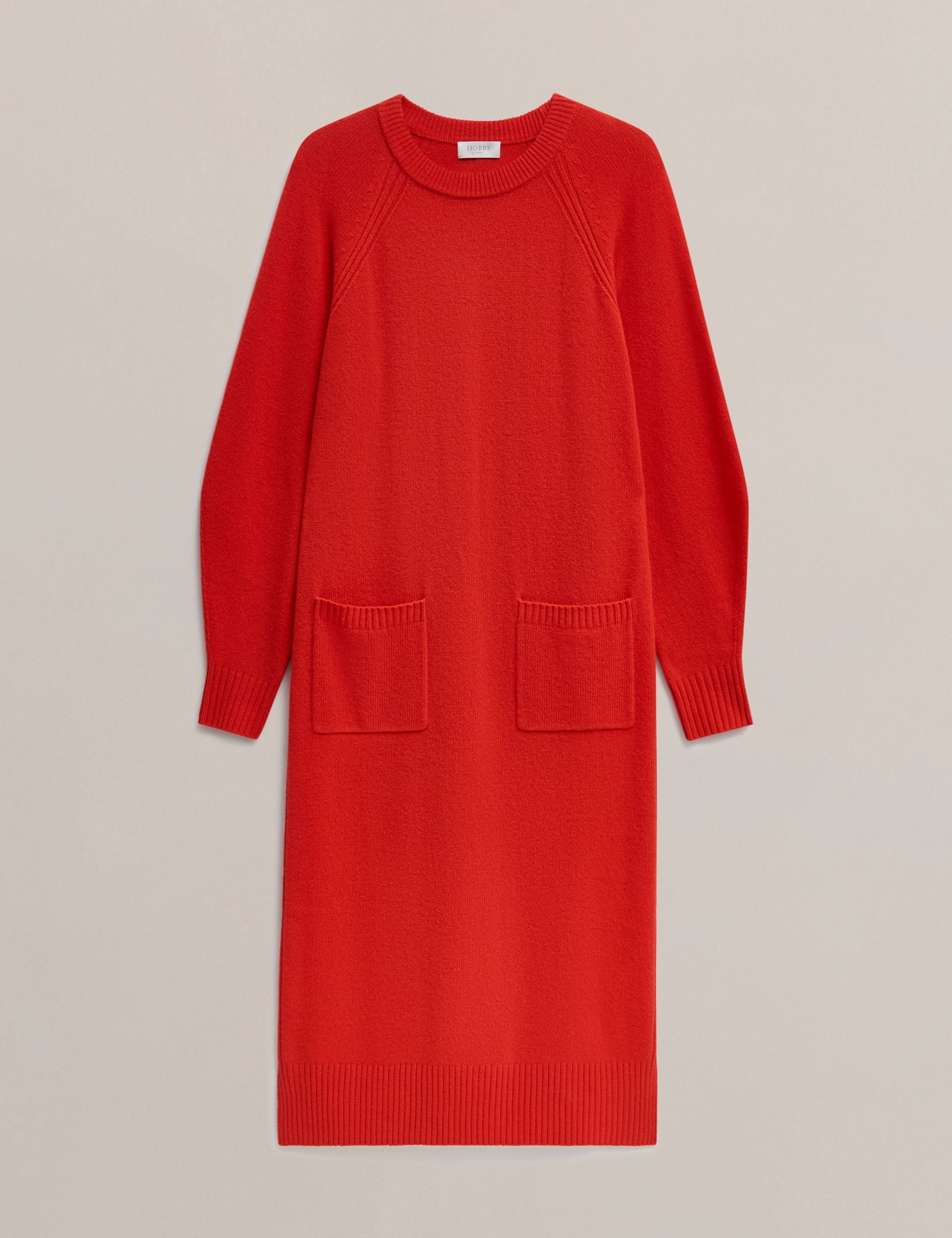 Hobbs London Hobbs London Women's Claudia Knitted Midi Dress in Scarlet - 2