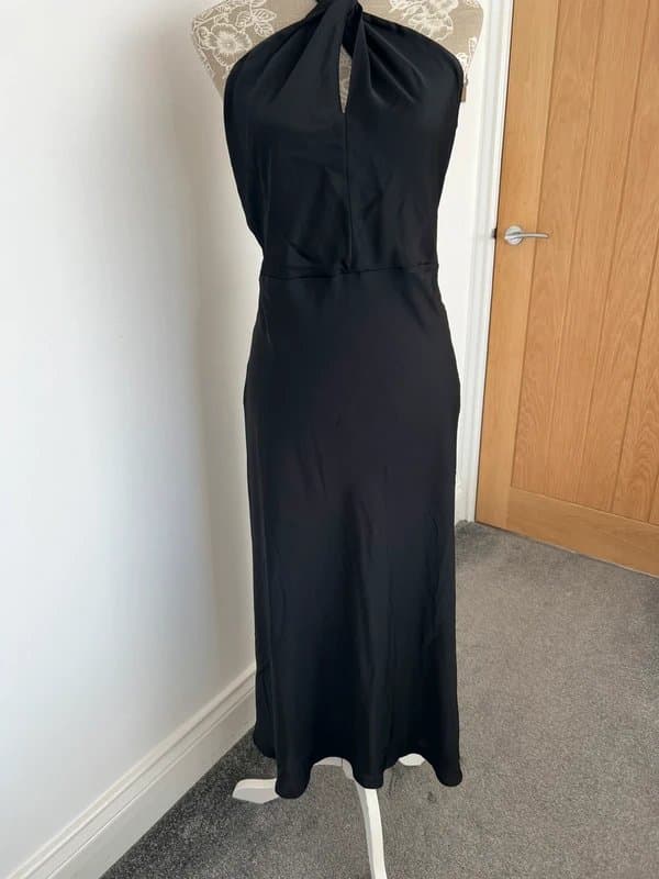 Never Fully Dressed Never fully dressed black satin dress size 18