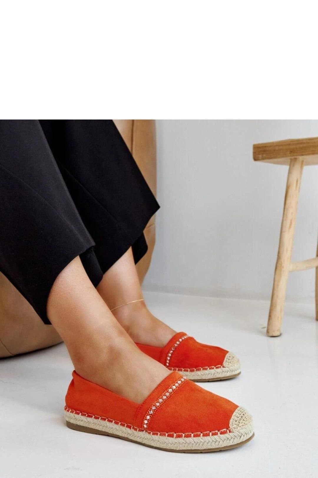 Love Lace Love Lace Orange Espadrilles with Abia Zirconia