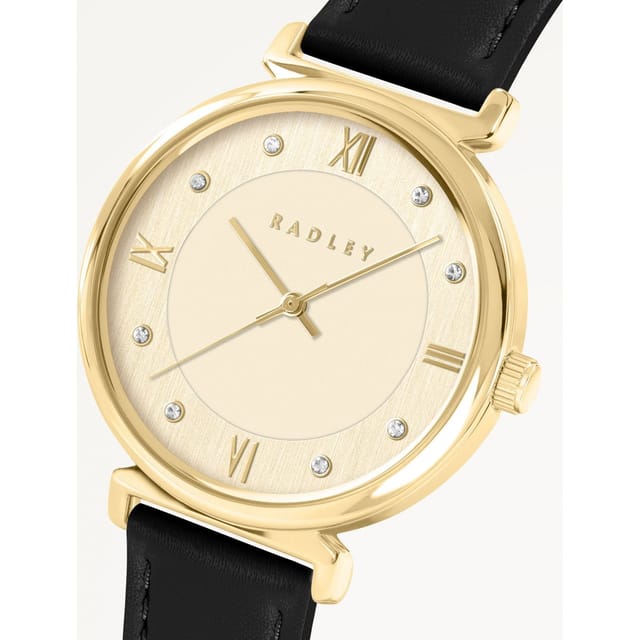 Radley Radley Women's RY21858 Roman Crescent 35mm Quartz Watch in Black - 2
