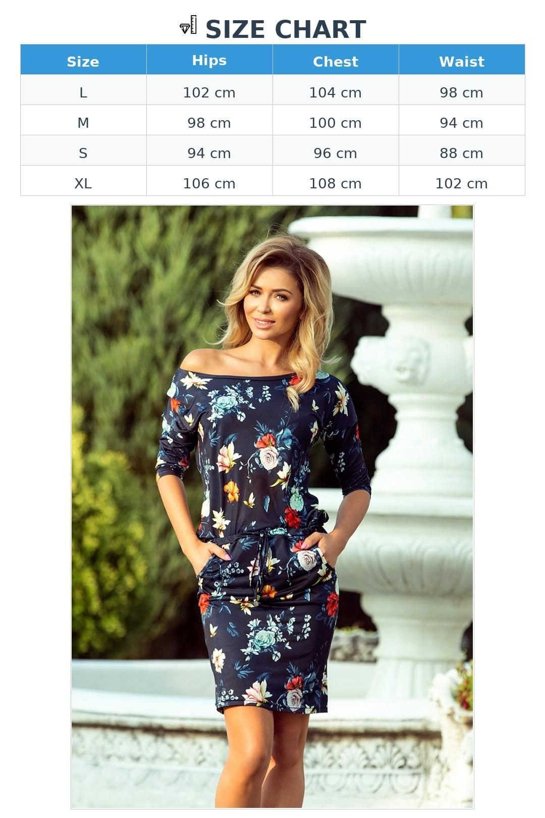 Love Lace Love Lace Women's Sporty 3/4 Sleeve Pocket Dress in Blue - 4