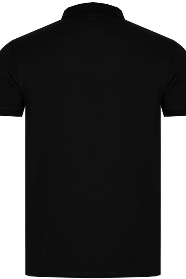 Plein Sport Plein Sport Men's Short Sleeve Button Closure Polo Shirt in Black - 2