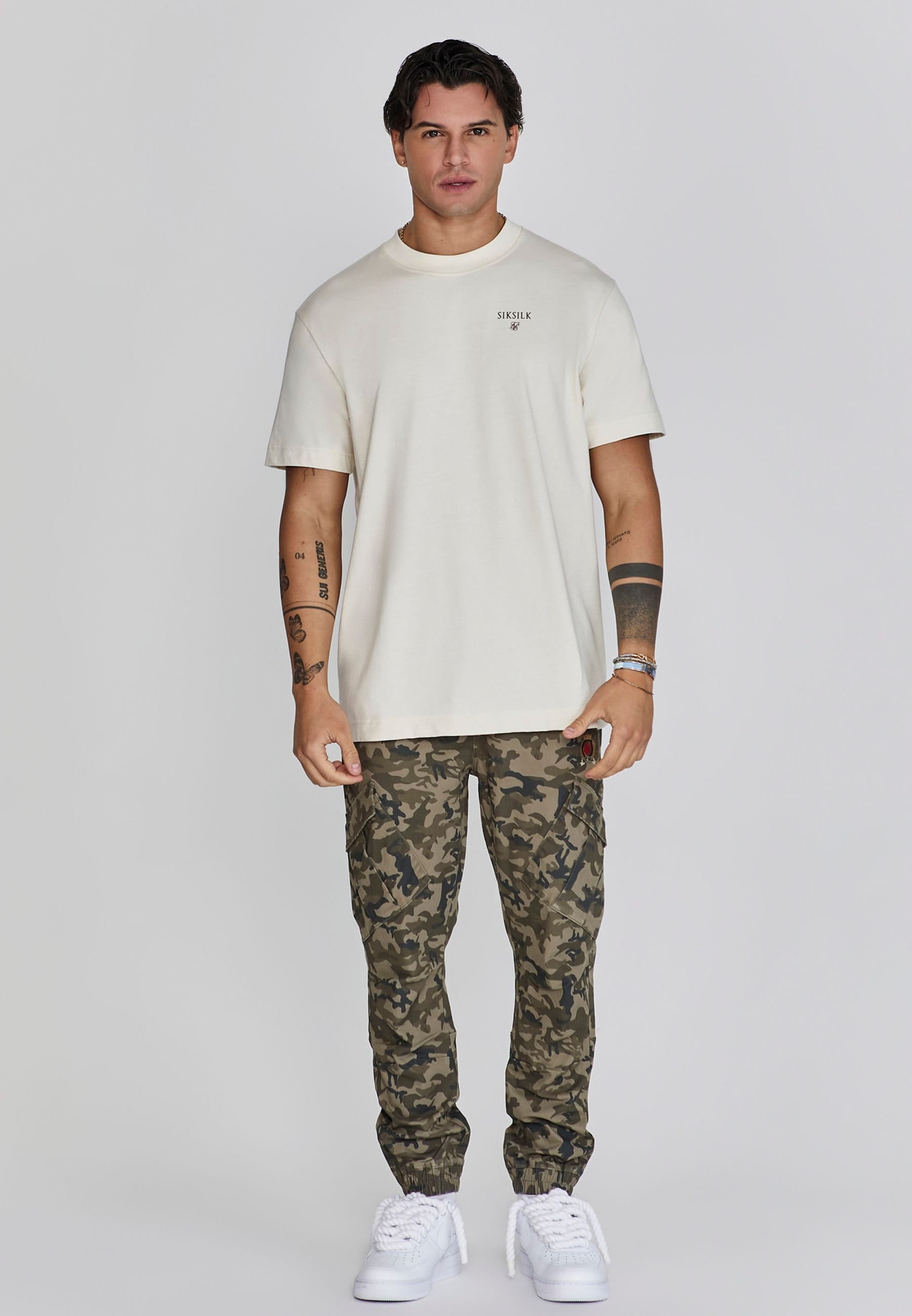 SikSilk SikSilk Men's Cargo Pants in Green - 4