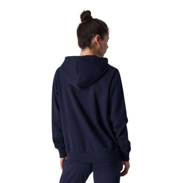 Champion Champion Women's Branded Sleeve Full Zip Hoodie in Navy - 2