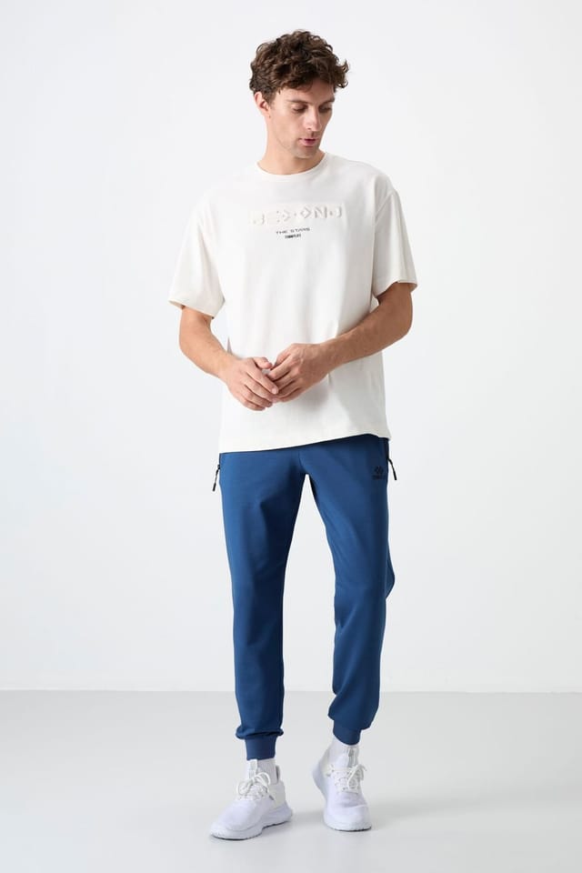 Tommy Life Tommy Life Men's Solid Pull-on Sweatpants With Zip Pocket in Blue - 2