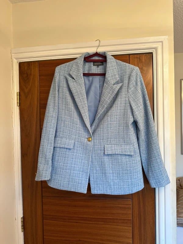 Sosandar Sosandar tweed blazer and shorts co ord - size 14
