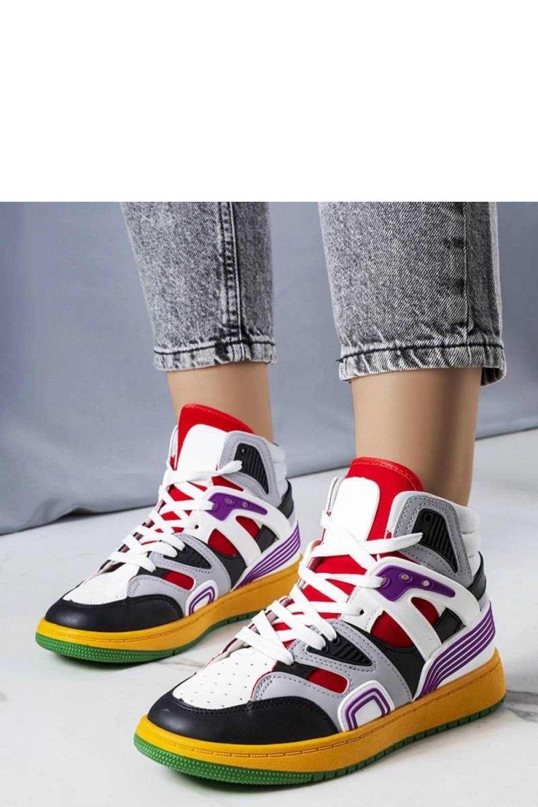 Love Lace Love Lace Women's Marjorie Lace Up High Top Sneakers with Green Rubber Sole