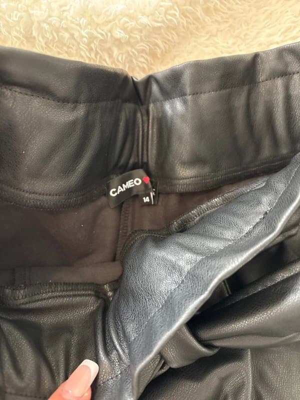 New Look Leather look shorts
