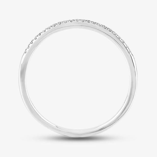 T.H.Baker T.H.Baker Women's 9ct White Gold 2.00ct Diamond Pave Ring in Silver - 3