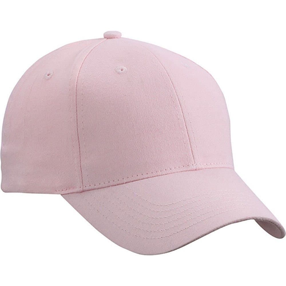Myrtle Beach Myrtle Beach Men's 6 Panel Brushed Cotton Baseball Cap in Rose