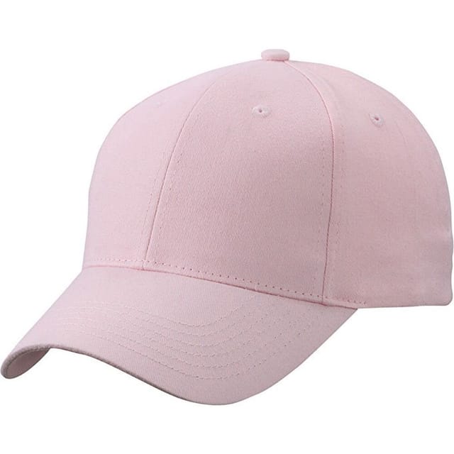 Myrtle Beach Myrtle Beach Men's 6 Panel Brushed Cotton Baseball Cap in Rose - 2