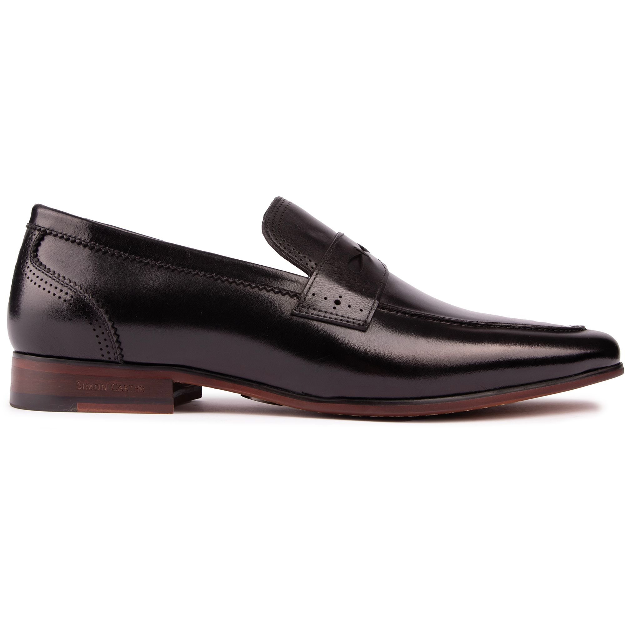 Simon Carter SIMON CARTER Men's Pike Loafer Shoes in Black - 2