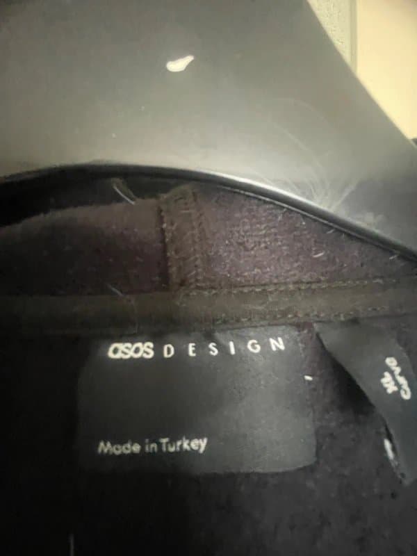 ASOS ASOS shirt faux leather jacket with hood