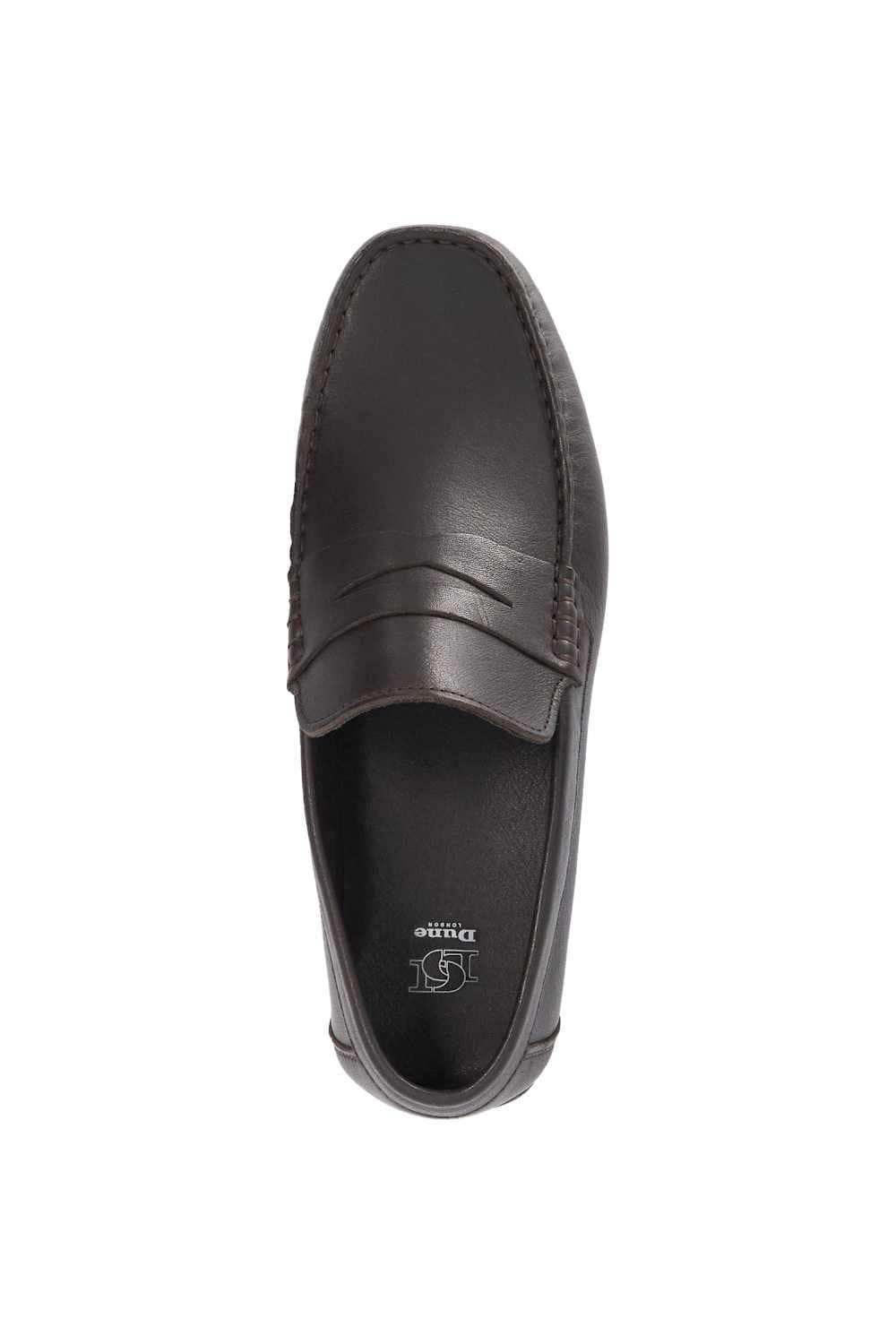 Dune London Dune London Men's 'Blimes' Leather Slip-On Shoes in Brown - 4