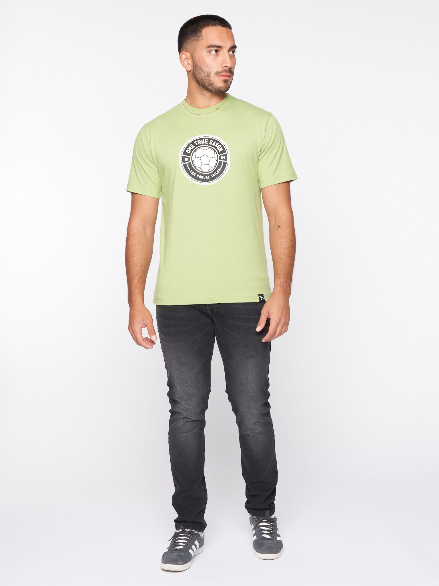 One True Saxon One True Saxon Men's Baller T-Shirt in Green - 3
