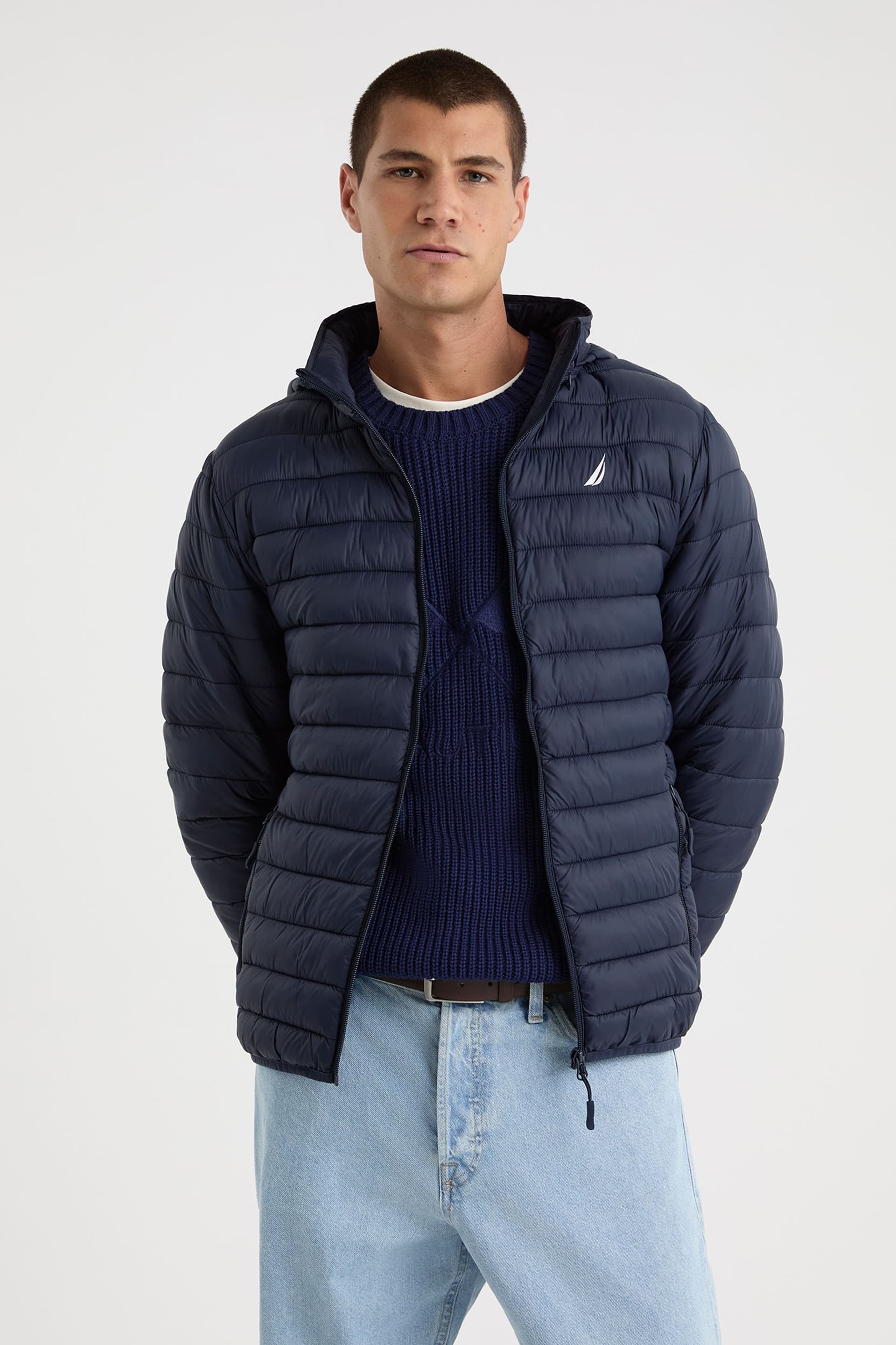 Nautica Nautica Men's Cayambe 2 Padded Jacket in Dark Navy