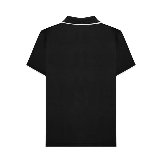 Lambretta Lambretta Men's Gingham All-Over Print Polo Shirt in Black - 2