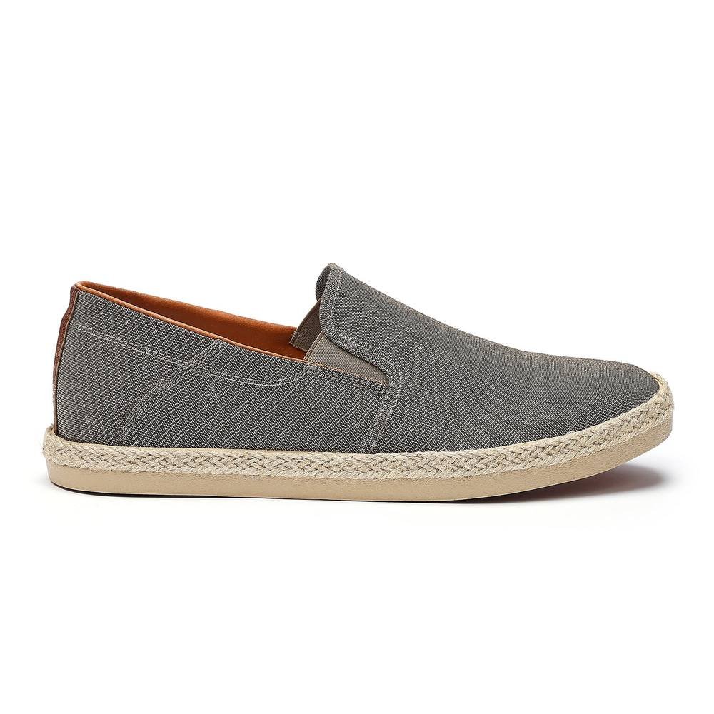 Hotter Hotter Men's 'Miles' Espadrille Slip-Ons in Brown - 3