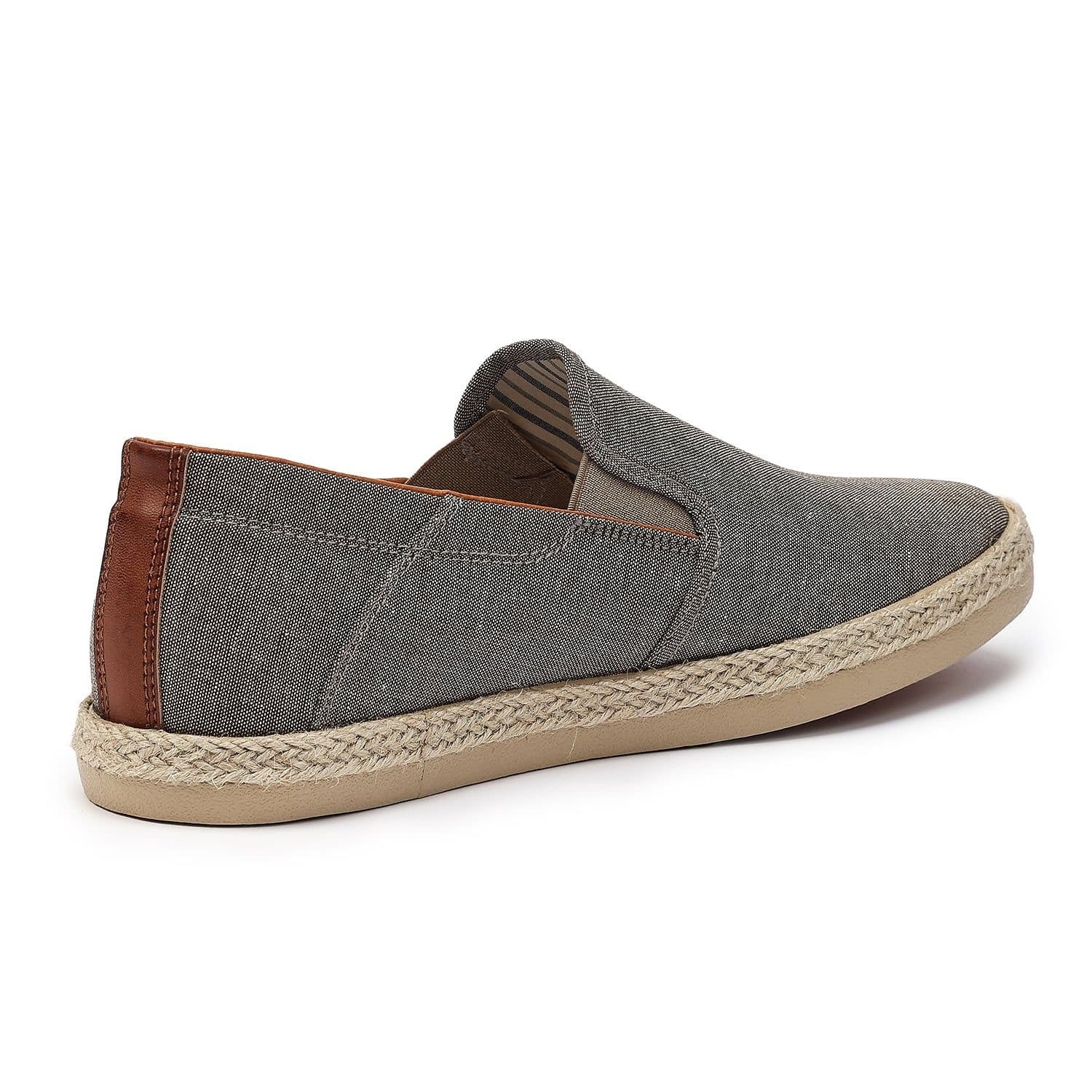 Hotter Hotter Men's 'Miles' Espadrille Slip-Ons in Brown - 4