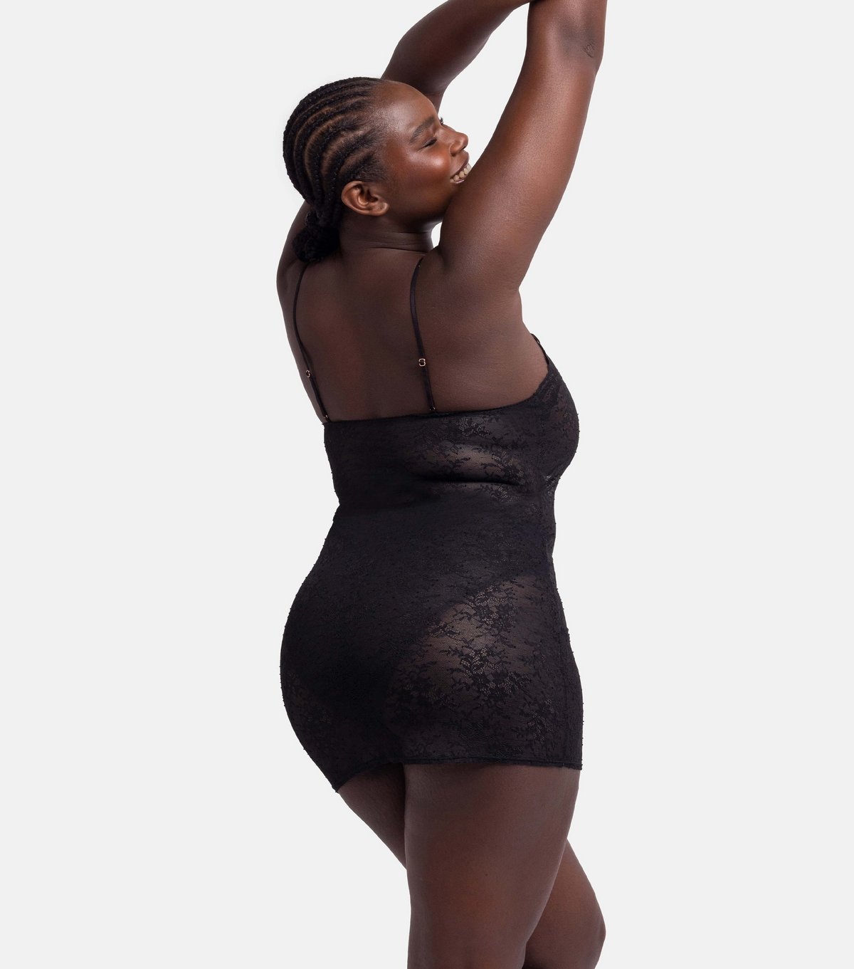 Dorina Women's Black Lace V-Neck Cami Dress Dorina New Look - 3