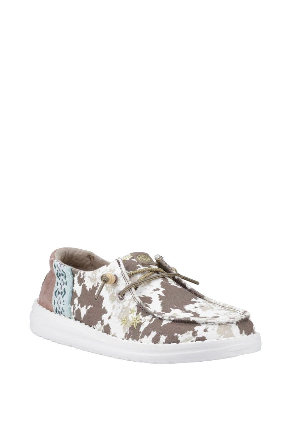 Hey Dude Hey Dude Women's Wendy Disco Cow Shoes in Tan