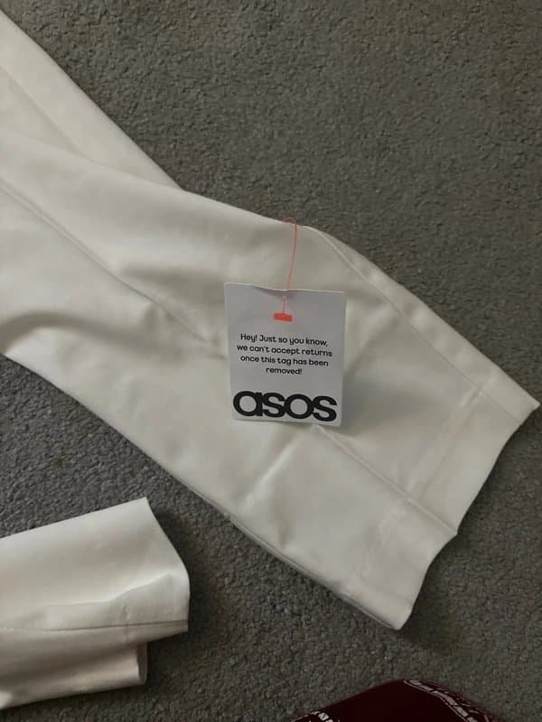 ASOS Design ASOS white trousers