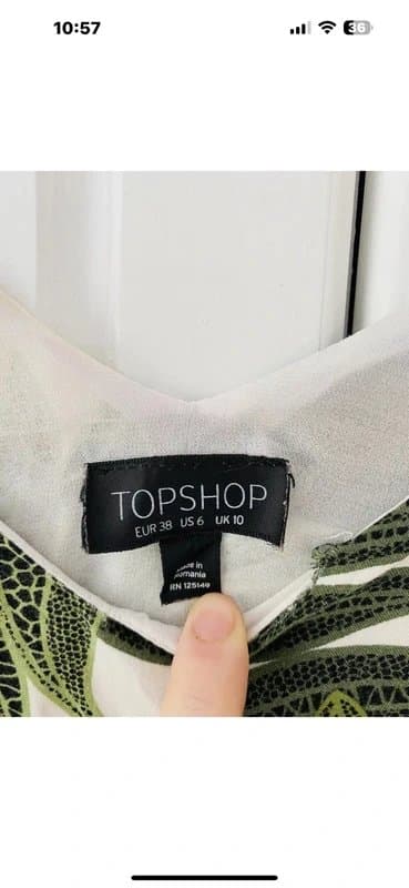 Topshop Green Tropical Sleeveless Jumpsuit Topshop 10