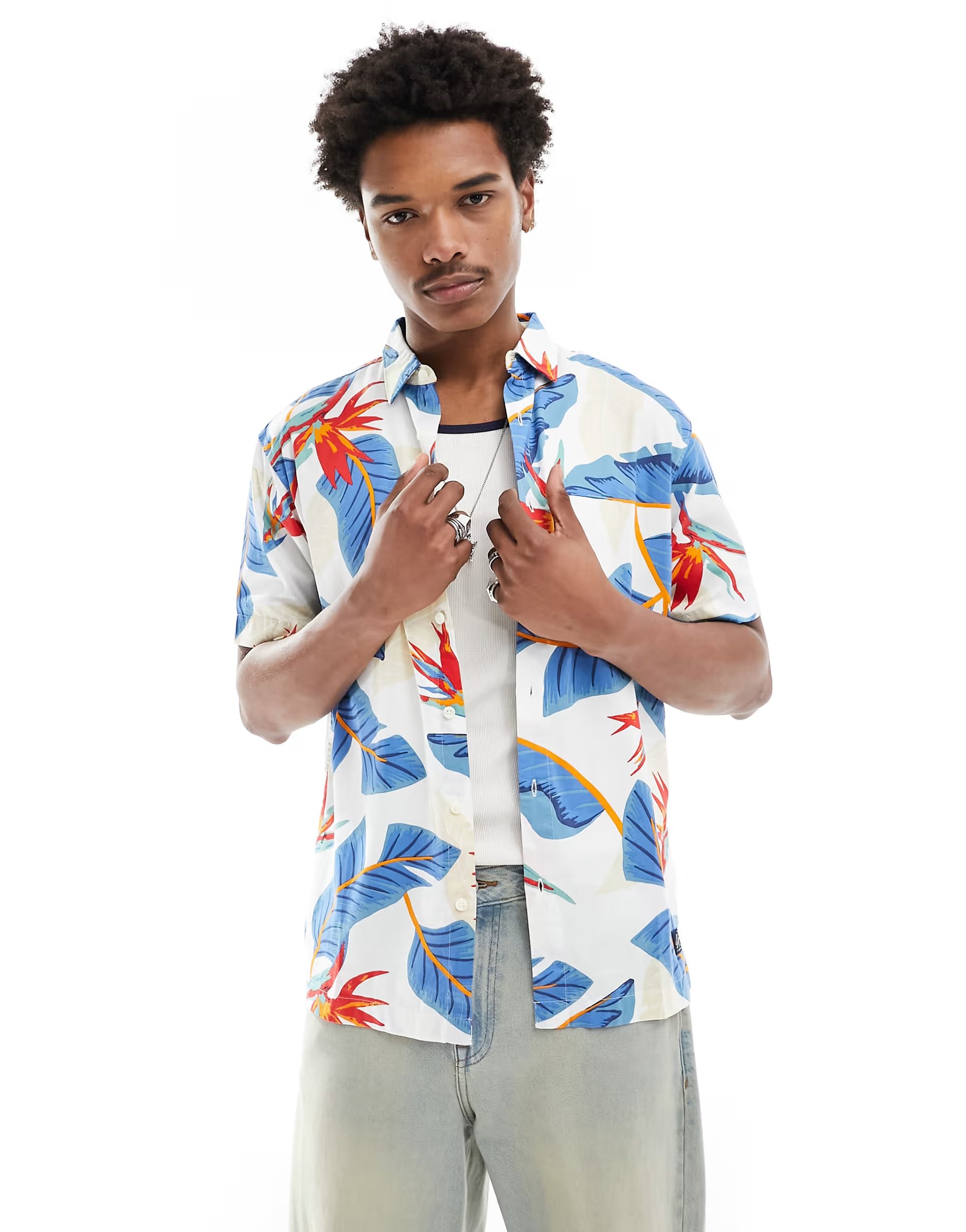 ASOS Superdry Hawaiian shirt in optic paradise - 1