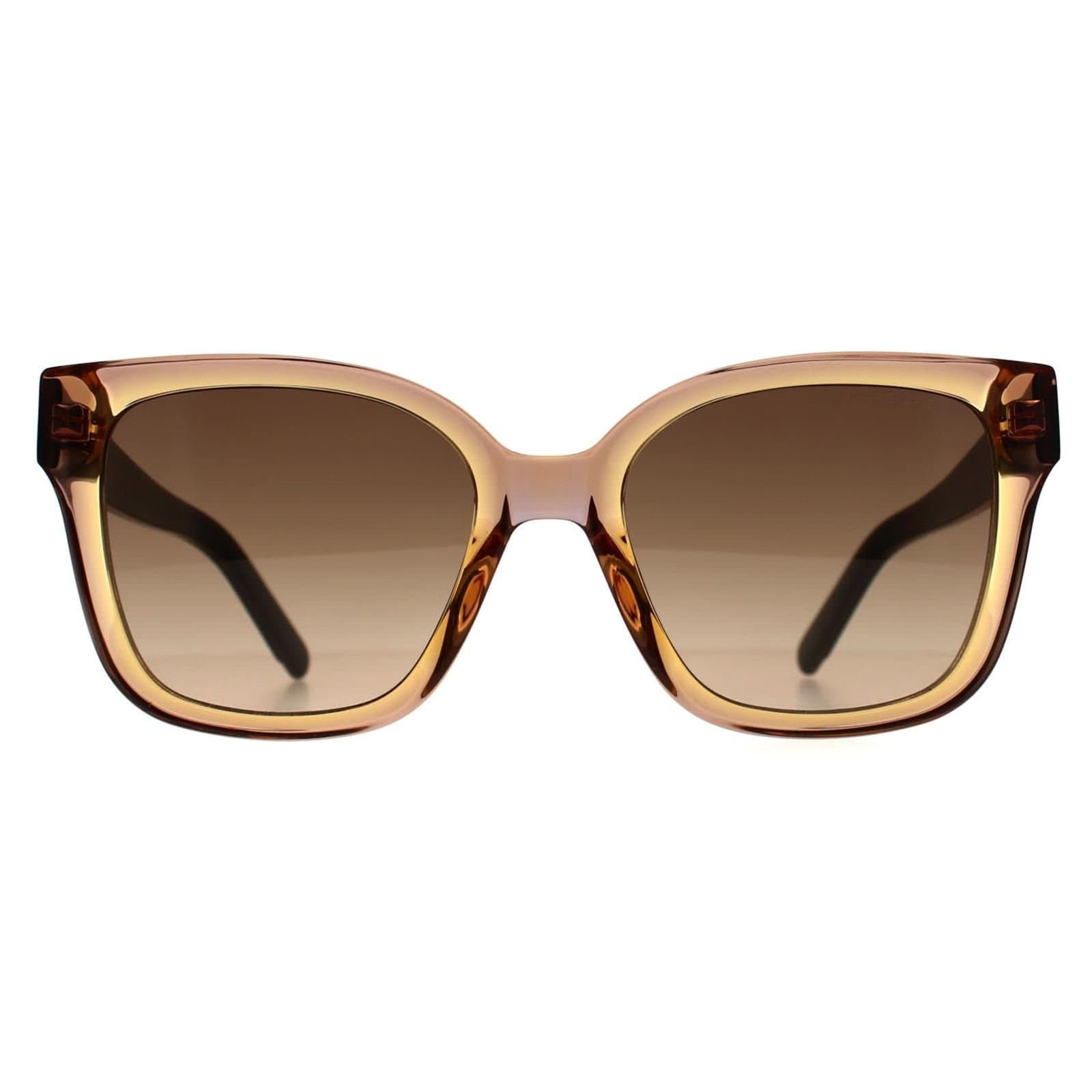 Marc Jacobs Marc Jacobs Women's Square Transparent Brown Black Brown Gradient 458/S