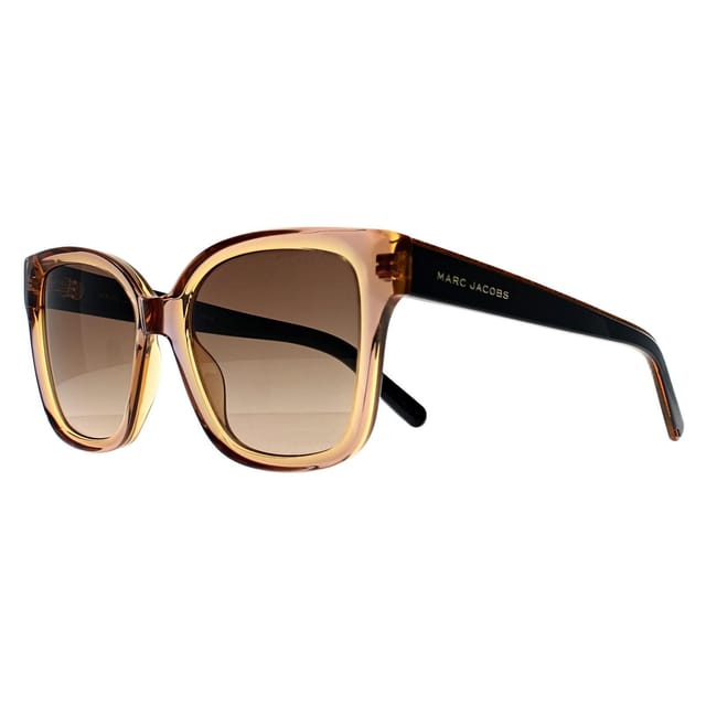 Marc Jacobs Marc Jacobs Women's Square Transparent Brown Black Brown Gradient 458/S - 2