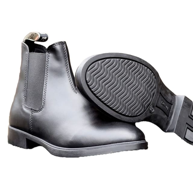 Brogini Brogini Men's Boxwell Synthetic Leather Easy-Care Jodhpur Boots in Black - 3