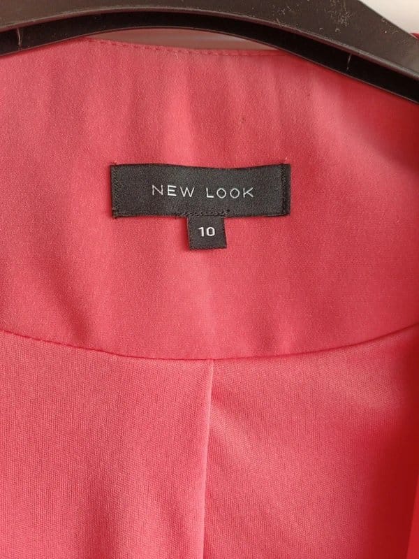 New Look Coral Blazer with Crinkled Sleeves