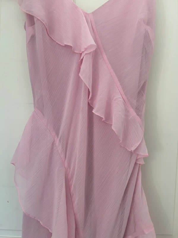New Look new look pink ruffle dress