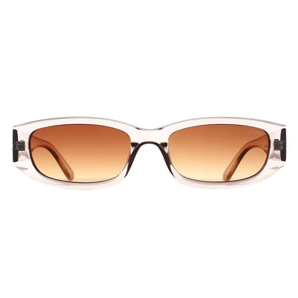 Atum Atum Women's Rectangle Shiny Transparent Beige Brown Gradient Nyctra