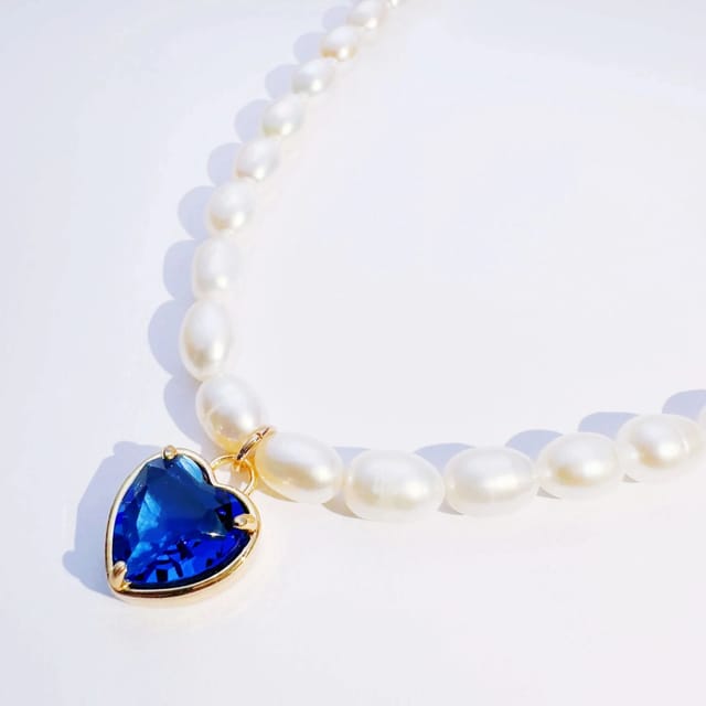 Angel Barocco Angel Barocco Women's Choker Necklace with Heart Crystal Pendant - 2