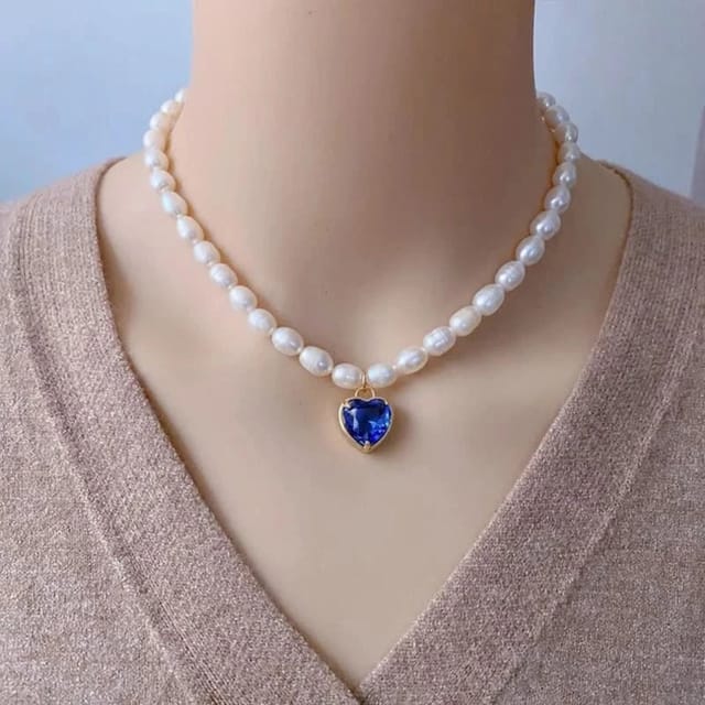 Angel Barocco Angel Barocco Women's Choker Necklace with Heart Crystal Pendant - 3