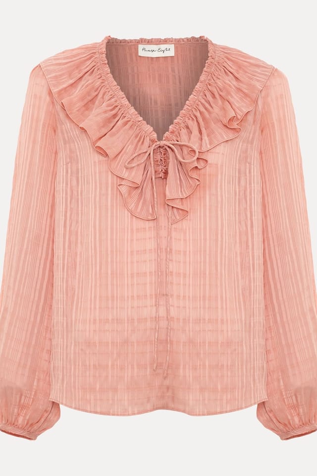 Phase Eight Phase Eight Women's Sidney Ruffle Blouse in Peach - 2