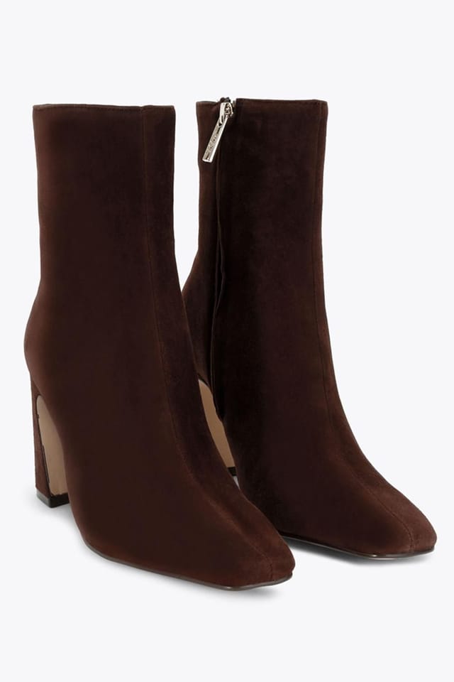 Steve Madden STEVE MADDEN Women's 'Flares Dark Brown Suede' Suede Boots - 2