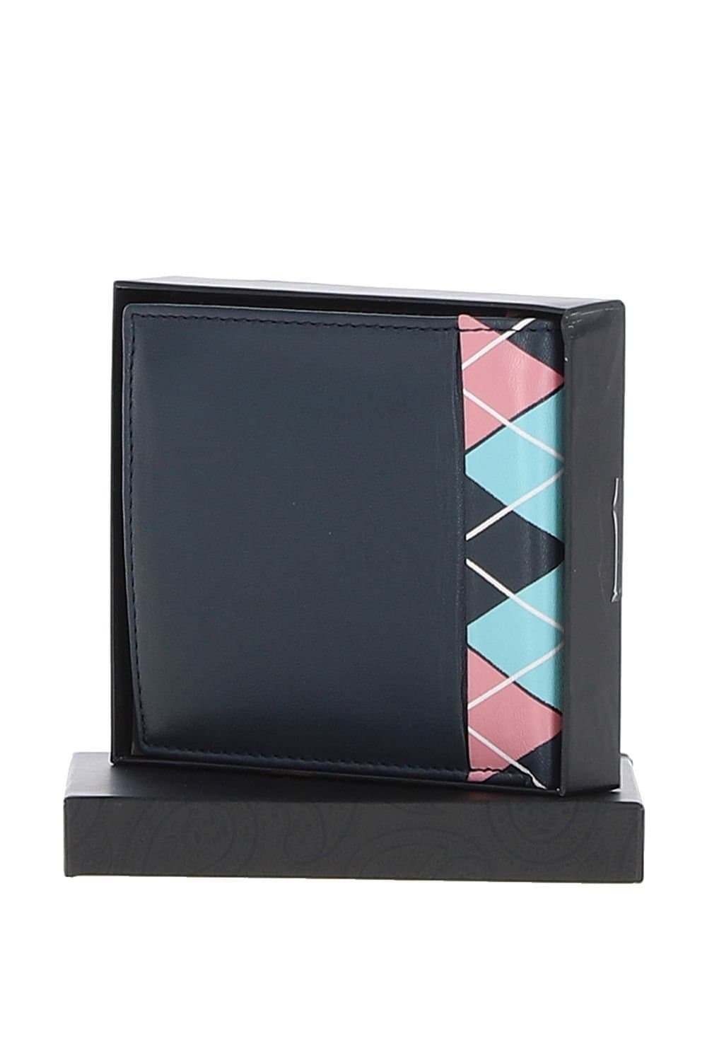 Gabicci GABICCI Men's Real Leather 4 Card Bilfold Wallet in Navy