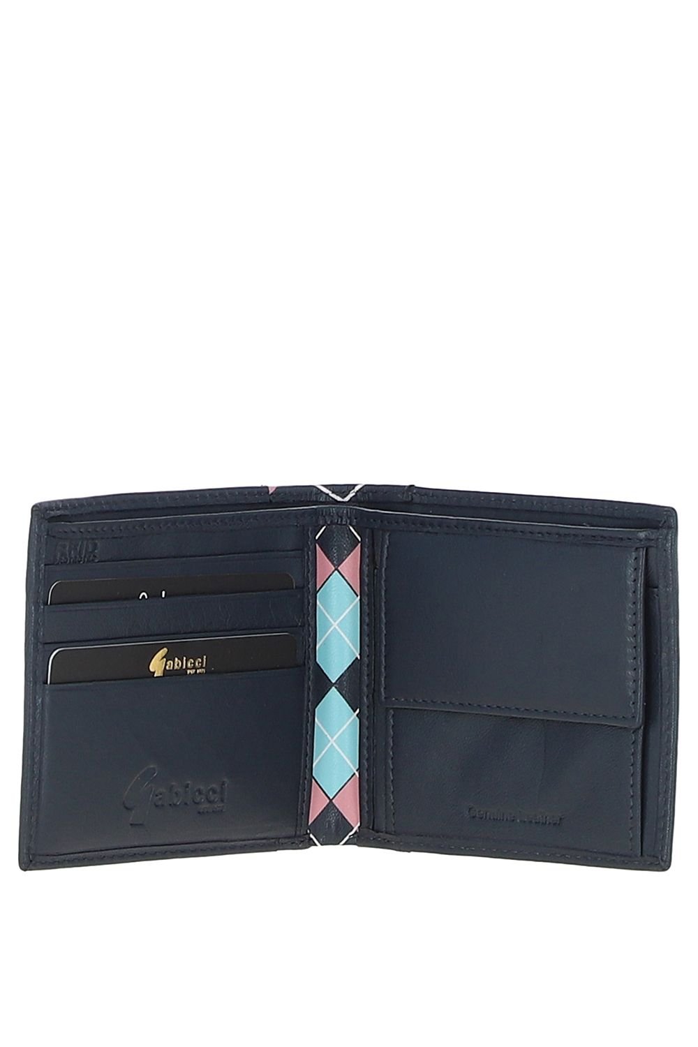 Gabicci GABICCI Men's Real Leather 4 Card Bilfold Wallet in Navy - 2
