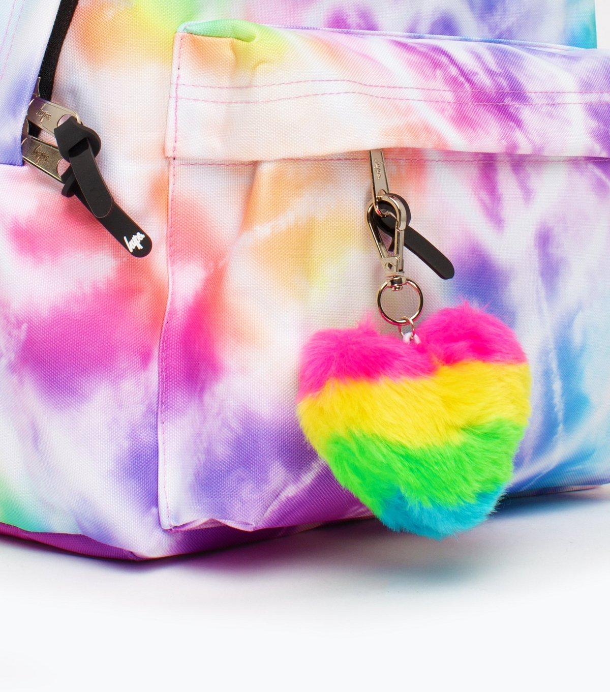 Hype Rainbow Tie Dye Heart Iconic Backpack HYPE New Look - 4
