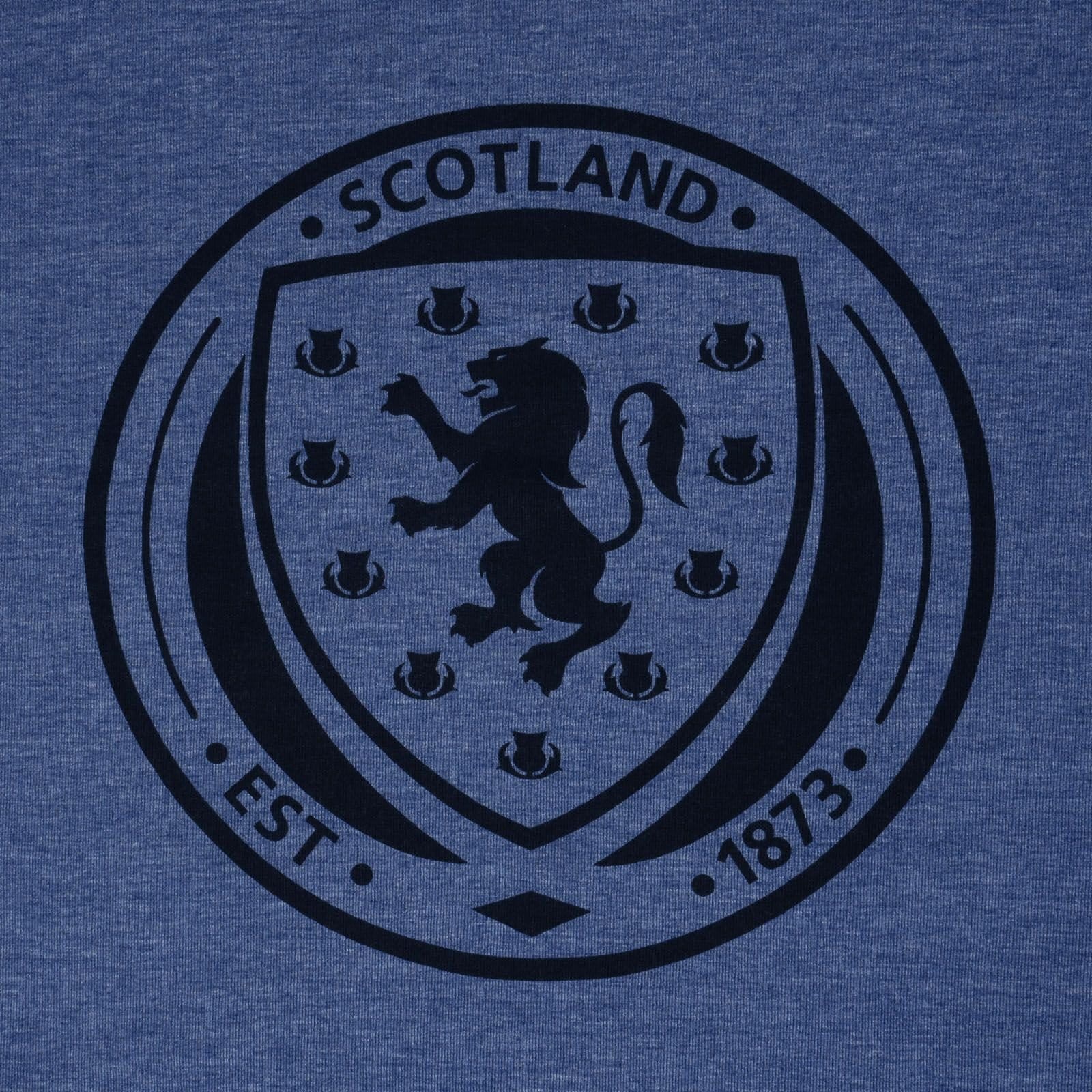 Scottish FA Scottish FA Men's Adults Short Pyjama Set in Mid Blue - 4