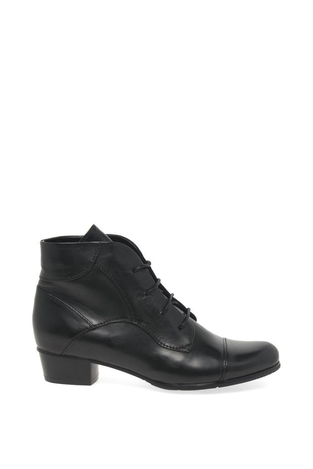Regarde le Ciel Regarde Le Ciel Black Leather Ankle Boots