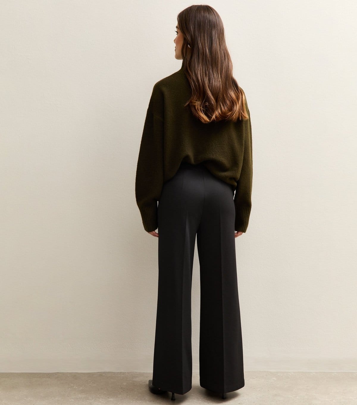 New Look Women's Petite Black Wide Leg Trousers New Look - 4