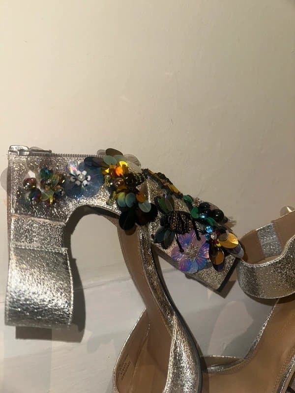 ASOS Silver embellished heels