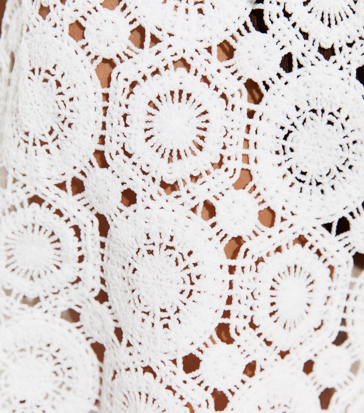 New Look Women's White Tile Crochet Beach Shorts New Look - 4