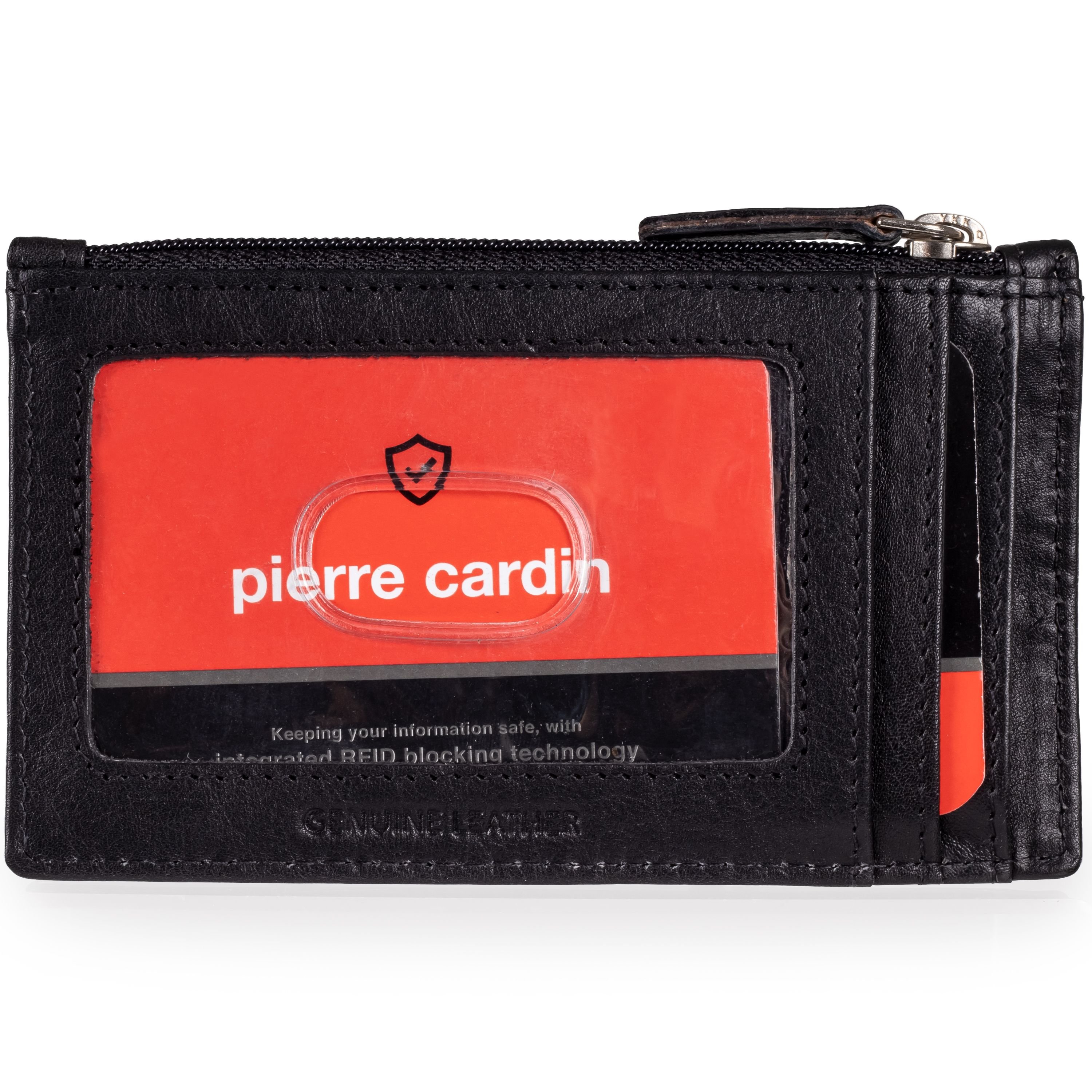 Pierre Cardin Pierre Cardin Men's Mens Genuine Leather Card Wallet Nappa Slim Gift Box Black - 4