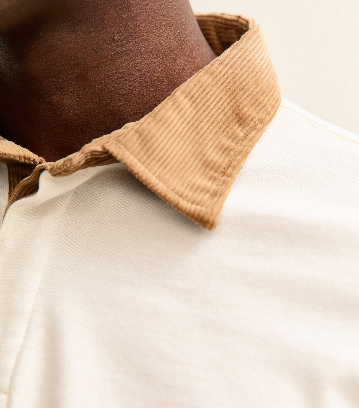 jack & jones Men's Off White Contrast Collar Polo Shirt Jack & Jones New Look - 4