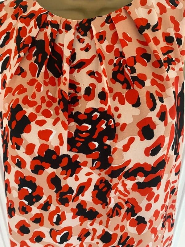 H&M Black & Red Leopard Print Dress